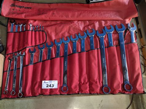 SOEXM01FMBR Wrench Set Snap On Tools Combination 12-Point Metric OpenEnd 13-Pc. . Snap on wrench set